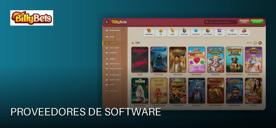 Proveedores de software